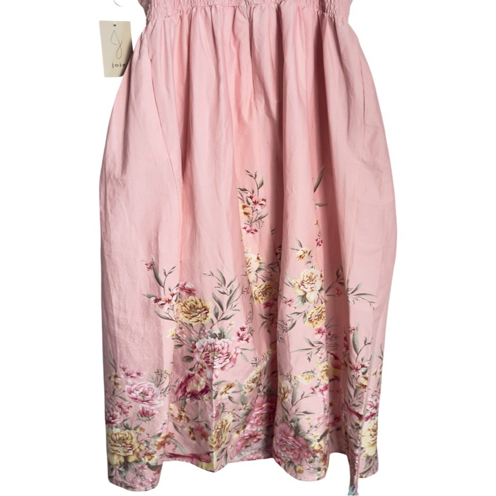 New Joie Woman’s Pink Floral Midi Summer Dress Size XL - Picture 9 of 13